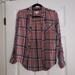 Pink Flannel Size Small